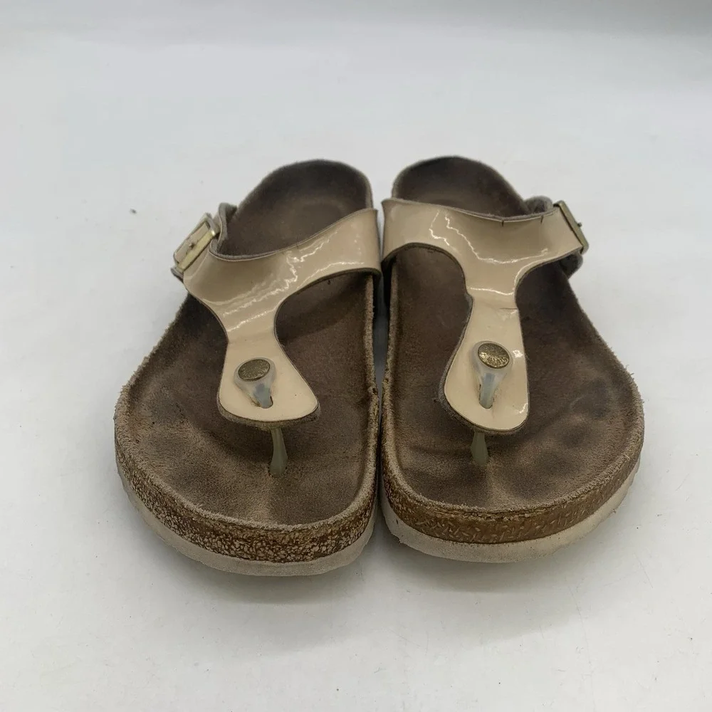 Birkenstock Gizeh Sandals Womens 9 Mens 7 Thong Flip Flops White Size 40